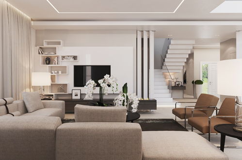 成都別墅極簡輕奢風裝修設計,精致格調與高雅的生活融為一體