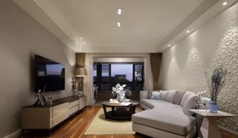 南京118平現代簡約風裝修設計,這沙發背景太牛了